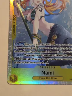 One Piece TCG Extra Booster Heroines EB03-053 Nami SR Holo - Image 4