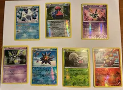 Pokemon Holo & Reverse Holo Lot (7 Cards) – BW Era – 2 Holos + 5 Reverse - Image 1