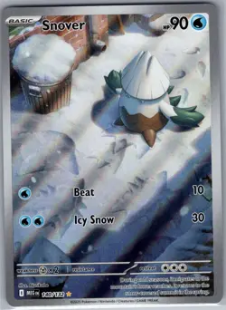 Snover 140/132 ME01: Mega Evolution - Pokemon Card - NM - Image 1