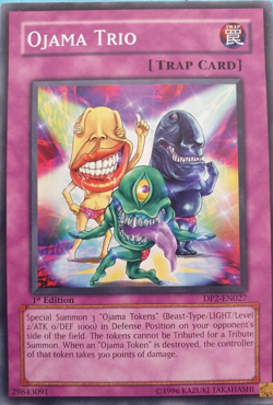 Ojama Trio - Yu-Gi-Oh Card 1st Edition DP2-EN027 COMMON - Image 1