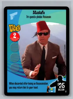 Mustafa Tri-Questa-Phobic Assassin #88 Austin Powers CCG Spy Who Shagged Me Card - Image 1