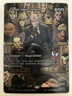 Magic the Gathering Marvel's Spider-Man FOIL Clever Impersonator Borderless 0008 - Image 1