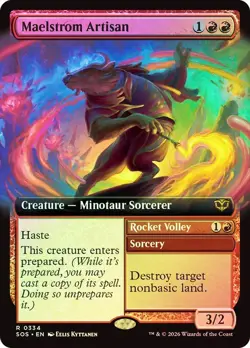 Maelstrom Artisan Foil Extended Art Secrets of Strixhaven NM MTG - Image 1