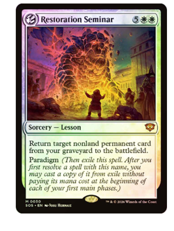 Restoration Seminar - Foil Secrets of Strixhaven MTG - Image 1