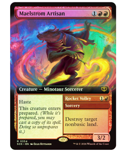 Maelstrom Artisan - Foil - Extended Art Secrets of Strixhaven MTG - Image 1