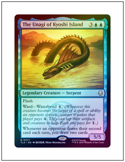 1x The Unagi of Kyoshi Island, Foil, Avatar The Last Airbender, Magic MTG NM - Image 1