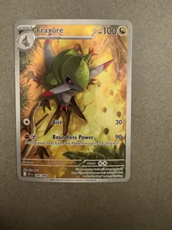 Pokemon Fraxure 146/086 Sv: Black Bolt Illustration Rare Holo 100 HP English - Image 1