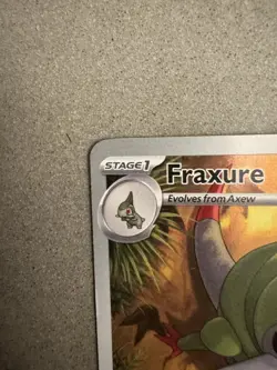 Pokemon Fraxure 146/086 Sv: Black Bolt Illustration Rare Holo 100 HP English - Image 4