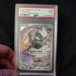 2025 POKEMON SVP WHITE FLARE POKEMON CENTER ETB PROMO #210 TORNADUS PSA 9 - Image 1