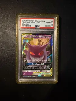 Pokemon Gengar & Mimikyu GX 53/181 Team Up Ultra Rare PSA 10 TAG TEAM Holo - Image 1