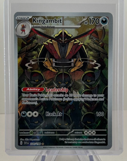 Kingambit 220/198 Pokemon Scarlet & Violet Base Set Illustration Rare NM - Image 1