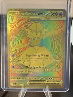 Pokemon Mega Gardevoir EX 187/132 Gold Secret Rare Full Art Hyper NM - Image 1