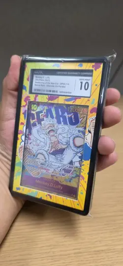 CGC 10 Mint Monkey D. Luffy Awakening of the New Era OP05-119 SR Alt Art JPN - Image 2