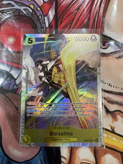 One Piece CCG Borsalino EB04-058 Egghead/Navy SR Foil Blocker 6000 NM - Image 1