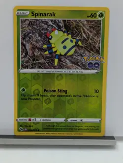 Pokemon Card TCG Pokemon GO Spinarak 006/078 Reverse Holo Rare Peelable Ditto NM - Image 1