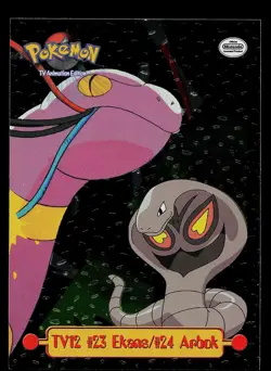 Pokemon Card - Topps TV Animation Edition TV12 23 Ekans 24 Arbok Foil - Image 1
