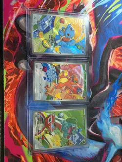 Pokemon TCG First Partner Illustration Collection Series 1 Gen 1 x3 Cards - Image 1