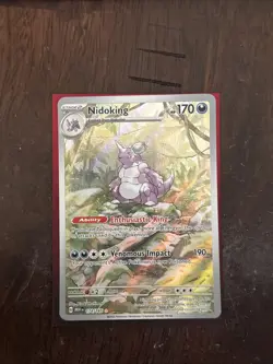 Pokemon TCG Nidoking Scarlet & Violet 151 Illustration Rare Card 174/165 - Image 1
