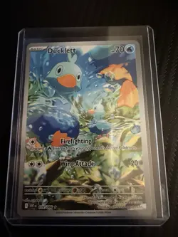Pokemon Ducklett 109/086 Sv: White Flare Illustration Rare Full Art Holo Card - Image 2