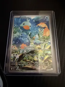 Pokemon Ducklett 109/086 Sv: White Flare Illustration Rare Full Art Holo Card - Image 3