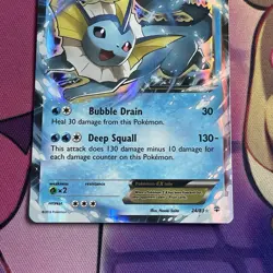 Pokemon Card | Vaporeon EX 24/83 Holo Half Art 2016 XY Generations - Image 4