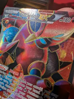 Volcanio Ex Full Art 107/114 Steam Siege Pokemon Card Excellent Condition - Image 3