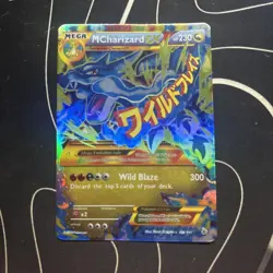 Mega M Charizard EX HOLO Pokemon Card 108/111 Flashfire HP 230 Ultra Rare - Image 1
