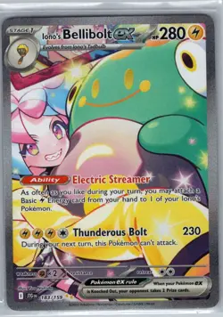 Iono's Bellibolt ex 183/159 SIR SV09: Journey Together - Pokemon Card - NM - Image 1