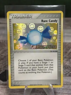 Pokemon Card - Rare Candy Emerald Stamped 83/106 Reverse Holo Read - Image 1
