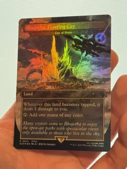 1X FOIL Bhujerba, Floating City Of Brass BORDERLESS NM MTG Magic SCH Promo FFXII - Image 1
