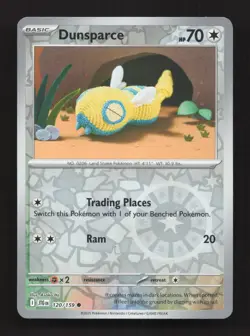 Dunsparce 120/159 Common Journey Together Pokemon Reverse Holo Near Mint - Image 1