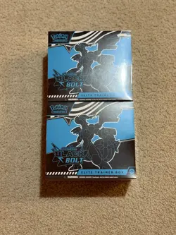 LOT of 2 Pokemon TCG: Black Bolt Elite Trainer Boxes ETB Sealed - Image 1