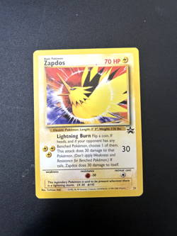 2000 Pokemon Black Star Promo Zapdos Aoki Error English - Pokemon Trading Card - Image 1