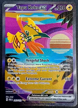 Tapu Koko Ex 247/182 - Paradox Rift -SPECIAL ILLUSTRATION RARE - Pokemon TCG - Image 1
