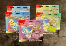 Pokemon TCG Prismatic Evolutions Tech Sticker Collection Sealed Lot (5x) - Image 1