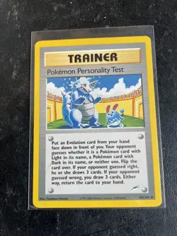 Pokemon TCG Personality Test 102/105 Neo Destiny Vintage - Image 1
