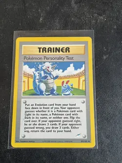 Pokemon TCG Personality Test 102/105 Neo Destiny Vintage - Image 2