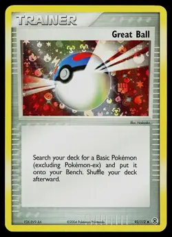 Pokemon Card - Great Ball FireRed & LeafGreen 92/112 Reverse Holo - Image 1