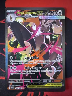 2025 POKEMON PFL EN-PHANTASMAL FLAMES 128 MEGA LOPUNNY EX SIR - Image 1