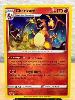 Deck Exclusives Charizard (Cracked Ice Holo) 25/185 Holo Holo Rare Pokemon NM/M - Image 1