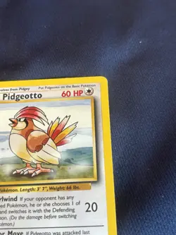 Pidgeotto 022/102 Base Set Regular wotc Pokemon card played - Image 2