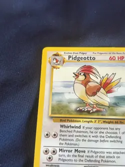 Pidgeotto 022/102 Base Set Regular wotc Pokemon card played - Image 3