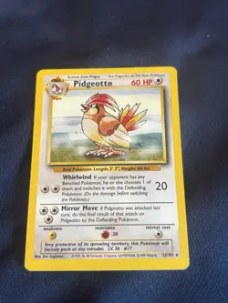 Pidgeotto 022/102 Base Set Regular wotc Pokemon card played - Image 5