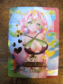 SSR Beautiful Waifu Card - Kanroji Mitsuri - Goddess Story Demon Slayer FOIL - Image 1