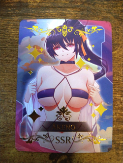 SSR Beautiful Waifu Card - Akeno - Goddess Story HS DxD FOIL - Image 1