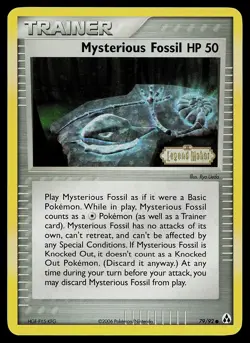 Pokemon Card - Mysterious Fossil Legend Maker 79/92 Reverse Holo Stamped - Image 1