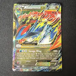 Pokemon M Salamence EX Promo Holo Card XY171 XY 230 HP Mega Dragon - Image 1