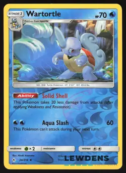 Wartortle - 34/214 - Reverse Holo Uncommon - Unbroken Bonds - Pokemon Card - Image 1