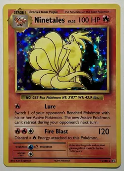Ninetales 15/108 (MP) Holo Rare XY Series: Evolutions 2016 Pokemon Card TCG - Image 1