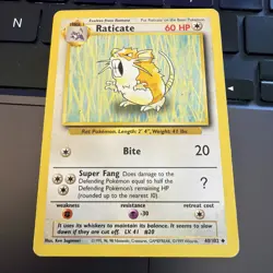 Raticate 40/102 | Base Set | Non Holo Pokemon Card HP - Image 1